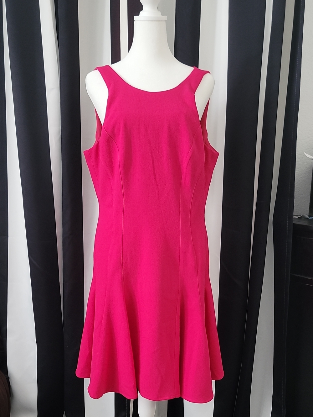 Trina Turk Hot Pink Sleeveless Fit & Flare Dress